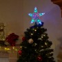 Alpine Corporation Flashing Star Tree Topper with Multi-Colored LED Lights