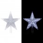 Alpine Corporation Flashing Star Tree Topper with Cool White LED Lights