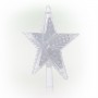 Alpine Corporation Flashing Star Tree Topper with Cool White LED Lights