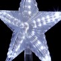 Alpine Corporation Flashing Star Tree Topper with Cool White LED Lights