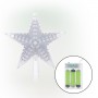 Alpine Corporation Flashing Star Tree Topper with Cool White LED Lights