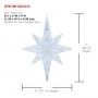 Alpine Corporation Star Christmas Tree Topper with Cool White LED Lights