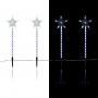 Alpine Corporation Holiday Décor Shooting Star Garden Stake with LED Lights, 4-Pack