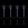 Alpine Corporation Holiday Décor Shooting Star Garden Stake with LED Lights, 4-Pack