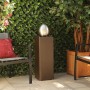 SELF-CONTAINED METAL ORB FOUNTAIN WITH RIVER STONES 