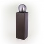 SELF-CONTAINED METAL ORB FOUNTAIN WITH RIVER STONES 