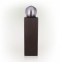 SELF-CONTAINED METAL ORB FOUNTAIN WITH RIVER STONES 