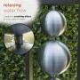 MODERN COLUMN FOUNTAIN WITH STAINLESS STEEL ORBS