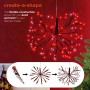 16" Christmas Snowflake Large Hanging Ornament w/96 LED