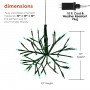 10" Christmas Green Twig Ornament Light w/48 LED