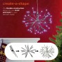 10" Christmas White Twig Ornament Light w/48 LED