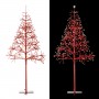 53" Festive Red Christmas Tree with Warm White LED Lights 