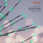 39" Foil Tree Branch Lighted Decor Stake with Green LED Lights