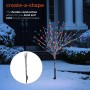 39" Foil Tree Branch Lighted Decor Stake with Multi-Colored LEDs