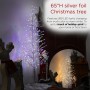 Alpine Corporation 39"H Indoor/Outdoor Metallic Foil Tree Stake Holiday Decoration with Red LED LightsAlpine Corporation 39"H Indoor/Outdoor Metallic Foil Tree Stake Holiday Decoration with Red LED Lights
