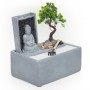 13" Buddha Bonsai Garden Tabletop Fountain with LED Light