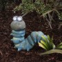 16" Solar Caterpillar Garden Statue with LED Lights 