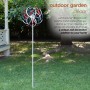 SOLAR 68" PATRIOTIC DUAL KINETIC WINDMILL STAKE