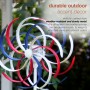 SOLAR 68" PATRIOTIC DUAL KINETIC WINDMILL STAKE