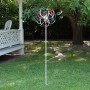 SOLAR 68" PATRIOTIC DUAL KINETIC WINDMILL STAKE