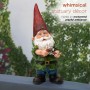 Alpine Corporation GDS124 Alpine Hunting Green Shirt Garden Gnome Outdoor Statue, Multicolor