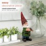 Alpine Corporation GDS124 Alpine Hunting Green Shirt Garden Gnome Outdoor Statue, Multicolor