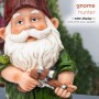 Alpine Corporation GDS124 Alpine Hunting Green Shirt Garden Gnome Outdoor Statue, Multicolor