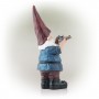 12" Hunting Blue Shirt Garden Gnome Statue