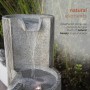 41" Three Tiering Round Columns Fountain with LED Light
