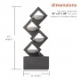 39" Soothing 4-Tier Fountain with LED Lights