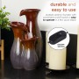 3-TIER GLOSSY BROWN AND GRAY CERAMIC VASE TABLETOP FOUNTAIN