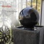 32" TALL BALL ON STAND FOUNTAIN W/ LED LIGHTS