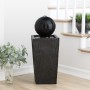 32" TALL BALL ON STAND FOUNTAIN W/ LED LIGHTS
