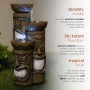 29" TALL LIGHTED TIKI FOUNTAIN