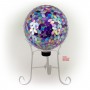 10" MOSAIC GAZING BALL - PURPLE