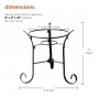 Metal Gazing Globe Stand
