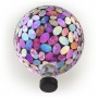 Solar Mosaic Gazing Ball with Metal Stand