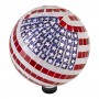 10" MOSAIC GLASS GAZING GLOBE AMERICAN FLAG