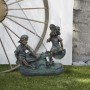 14" Tall Girl and Boy Playing on Teeter Totter Statue