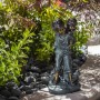 16" BOY GIVING PIGGYBACK RIDE STATUARY 