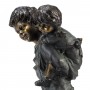 16" BOY GIVING PIGGYBACK RIDE STATUARY 