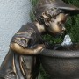 27" BOY DRINKING WATER OUT OF FOUNTAIN WITH LED LIGHT 