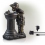 27" BOY DRINKING WATER OUT OF FOUNTAIN WITH LED LIGHT 