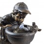 27" BOY DRINKING WATER OUT OF FOUNTAIN WITH LED LIGHT 