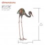 31" BOWING CRANE STAKE STATUE