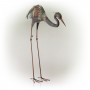 31" BOWING CRANE STAKE STATUE