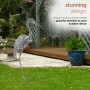 56" OUTDOOR METALLIC DEMOISELLE CRANE DÉCOR