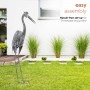 56" OUTDOOR METALLIC DEMOISELLE CRANE DÉCOR