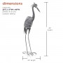 49" ALTERNATE OUTDOOR METALLIC DEMOISELLE CRANE DÉCOR 