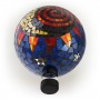 10" MOSAIC SUN AND MOON GAZING GLOBE 